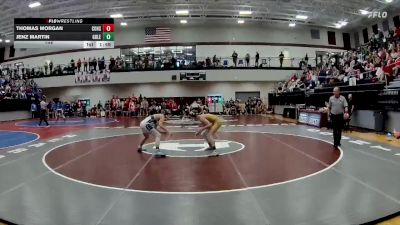 132 lbs Semis & 3rd Wb (16 Team) - Jenz Martin, Gordon Lee vs Thomas Morgan, Commerce Hs