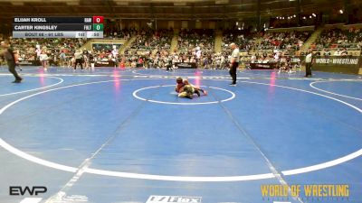 61 lbs Consi Of 16 #2 - Elijah Kroll, Raw Wrestling Club vs Carter Kingsley, Fulton Hornets