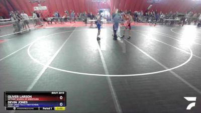 113 lbs Champ. Round 1 - Oliver Larson, Victory School Of Wrestling vs Devin Jones, Saint Croix Falls High School Wrestling