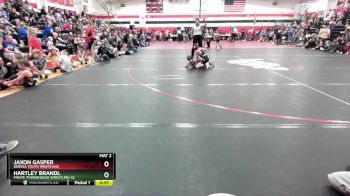 75-80 lbs Cons. Round 1 - Jaxon Gasper, Odessa Youth Wrestling vs Hartley Brandl, Pirate Powerhouse Wrestling Ac