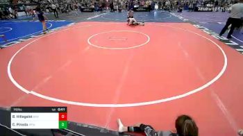 115 lbs Consi Of 32 #1 - Brandon Hillegeist, McKinleyville High School vs Cruz Pineda, Apollo Mat Club