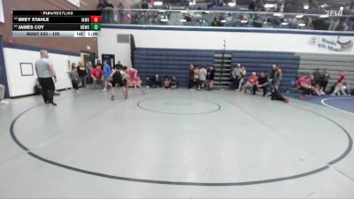 125 lbs Cons. Round 2 - Brey Stahle, Idaho Gold Wrestling Club vs James Coy, Kimberly Bulldog Wrestling Club