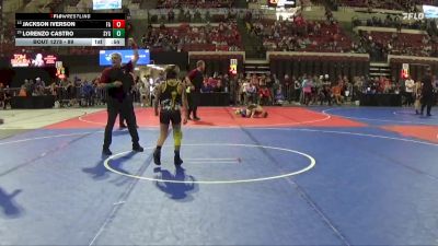 89 lbs Cons. Round 3 - Jackson Iverson, Falls Academy vs Lorenzo Castro, Scrap Yard Garage