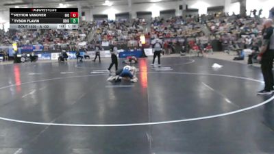 A 132 lbs Champ. Round 1 - Tyson Flavin, Soddy Daisy High School vs Peyton Vanover, Elizabethton High School