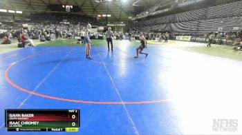 1A 165 lbs Quarterfinal - Gavin Baker, South Whidbey vs Isaac Chromey, La Center