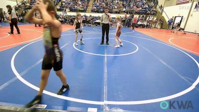 70 lbs Consi Of 4 - Zachariah Felts, Fort Gibson Youth Wrestling vs Jaxxson Buzzard, Salina Wrestling Club