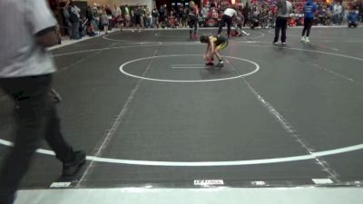 52 lbs Champ. Round 2 - Lane Faunce, Paola Wrestling Club vs Jordy Hawkins, Trailhands