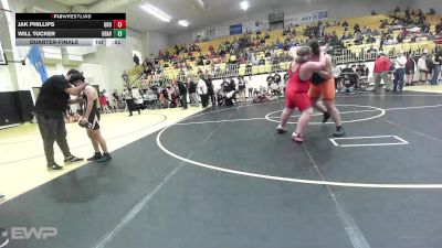 285 lbs Quarterfinal - Jak Phillips, Grove vs Will Tucker, GRAVETTE