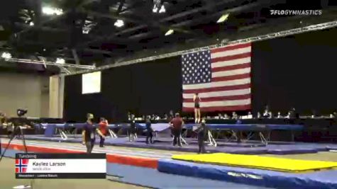 Kaylee Larson - Tumbling, World Elite - 2021 USA Gymnastics Championships