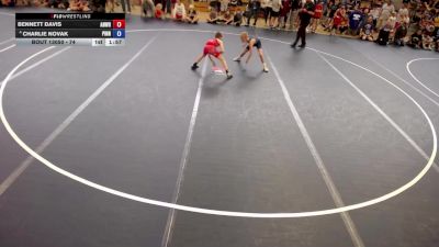 78 lbs Quarters - Bennett Davis, Anoka Wrestling vs Charlie Novak, Pinnacle