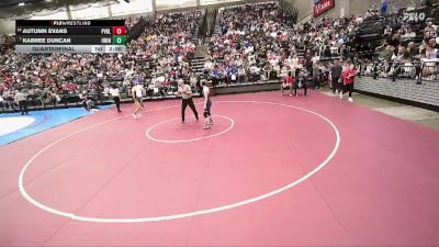 3A 110 lbs Quarterfinal - Kabree Duncan, Union vs Autumn Evans, Providence Hall