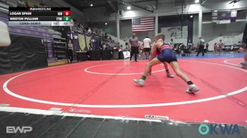 58 lbs Consolation - Logan Spain, Raw Wrestling Club vs Weston Pulliam, Team Tulsa Wrestling Club
