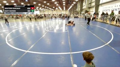 96 lbs Round 1 (9am Friday) - Matt Waters, Minion Black vs Brayden Kuhlman, Westshore D.S.