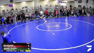 80 lbs Round 3 - Kennedy Blevins, Amped Wrestling Club vs Ava Delgado, NB Elite Wrestling Club