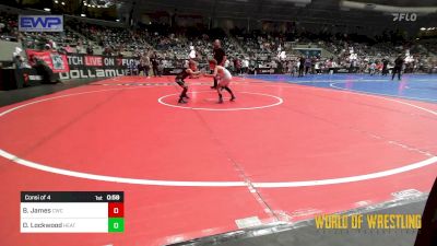 52 lbs Consi Of 4 - Baker James, Cowboy Wrestling Club vs Dylan Lockwood, Heat