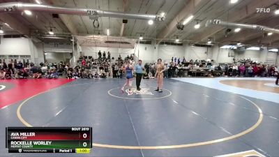 110 lbs Cons. Round 4 - Ava Miller, Canon City vs Rockelle Worley, Moffat County