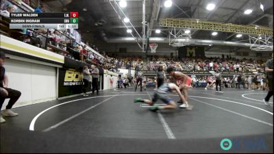 155 lbs Semifinal - Tyler Walden, Elgin Wrestling vs Korbin Ingram, Shelton Wrestling Academy