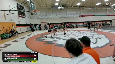 78 lbs Quarterfinal - Oliver Hodge, Peak vs Quentin Parra, Worland Wrestling Club