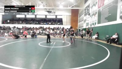138 lbs Champ. Round 2 - Daniel Pacheco, Villa Park vs Isaac Simkins, South Torrance
