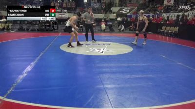 7A 157 lbs 1st Place Match - Kiowa Vines, Thompson HS vs Sean Lydon, Sparkman