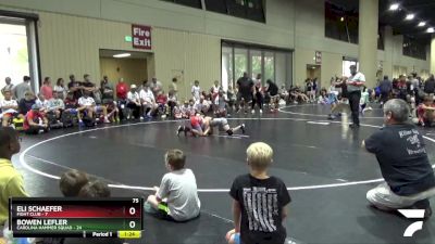 75 lbs Semis & Wb (16 Team) - Eli Schaefer, Fight Club vs Bowen Lefler, Carolina Hammer Squad