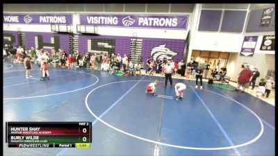 87 lbs Quarterfinal - Burly Wilde, Wasatch Wrestling Club vs Hunter Shay, Aviator Wrestling Academy