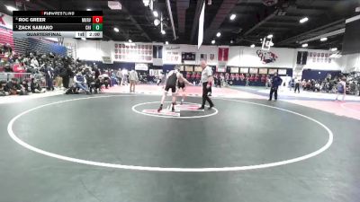 113 lbs Quarterfinal - Zack Samano, Chino vs Roc Greer, Murrieta Valley