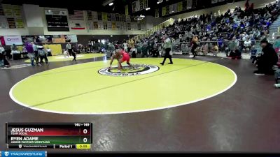 149 lbs Quarterfinal - Ryen Adame, Junior Panther Wrestling vs Jesus Guzman, Team SoCal