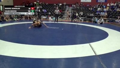 141 lbs Cons. Round 4 - Manuel Gonzales, Montevallo vs Caleb Benton, Truett-McConnell (Ga.)