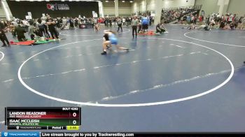 120 lbs Cons. Round 1 - Isaac McCleish, Immortal Athletics WC vs Landon Reasoner, MWC Wrestling Academy