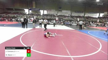 53 lbs Quarterfinal - Jose Campos Jr, Slvwc vs Wayne Bajza, Bald Eagle WC