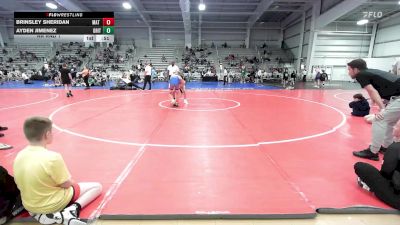 120 lbs Rr Rnd 1 - Brinsley Sheridan, Mat Warriors Red vs Ayden Jimenez, Grit Mat Club Blue