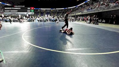 85 lbs Consy 3 - Maddox Plambeck, Bishop McCort vs Kasey Kennedy, Bangor