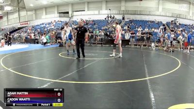 120 lbs Champ. Round 3 - Adam Mattin, OH vs Cadon Waatti, MI