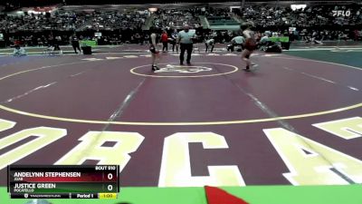 107 lbs Cons. Round 2 - Andelynn Stephensen, Juab vs Justice Green, Pocatello