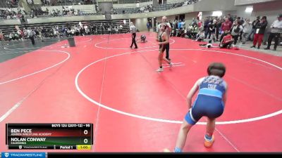 95 lbs Cons. Round 3 - Nolan Conway, Caledonia vs Ben Pece, Askren Wrestling Academy