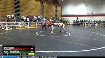 113 lbs Champ. Round 2 - Wyatt Sylvester, Lingle-Ft. Laramie/Southeast vs Eric Nelson, Rock Springs