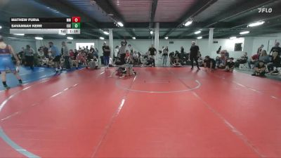110 lbs Round 3 (6 Team) - Savannah Kerr, East Carolina Elite vs Mathew Furia, Micky`s Maniacs
