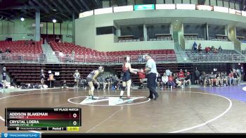 115 lbs Finals (2 Team) - Crystal Loera, Garden City HS vs Addison Blakeman, Eaglecrest