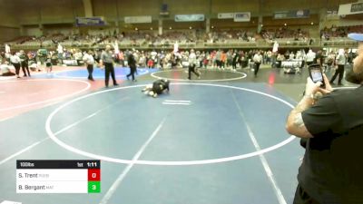 100 lbs Rr Rnd 4 - Sadie Trent, Pueblo West Storm vs Bodhi Bergant, Mat Burners WC