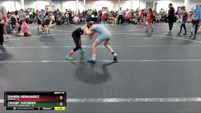 68 lbs Round 4 (8 Team) - Crosby Mathews, Black Fox Wrestling vs Damien Hernandez, Kraken