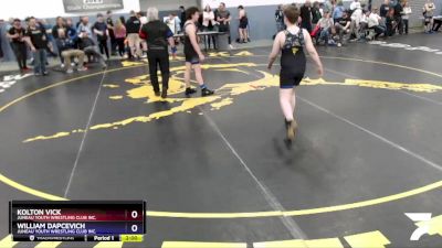 165 lbs Rr1 - William Dapcevich, Juneau Youth Wrestling Club Inc. vs Kolton Vick, Juneau Youth Wrestling Club Inc.