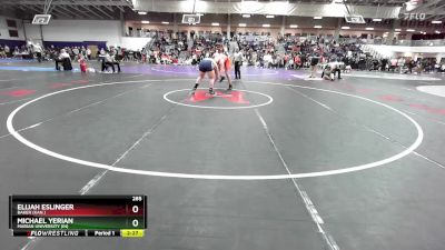 285 lbs Cons. Round 2 - Michael Yerian, Marian University (IN) vs Elijah Eslinger, Baker (Kan.)