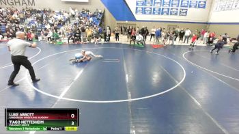 79 lbs Cons. Round 3 - Luke Abbott, Sanderson Wrestling Academy vs Tiago Nettesheim, Pleasant Grove