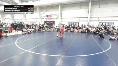 97 lbs Semis & 1st Wrestleback (8 Team) - Eli Armstrong, Idaho 1 vs Braden Thompson, The Farm