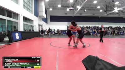 215 lbs Cons. Round 4 - Julien Garcia-Apodaca, Bear Wrestling Academy vs Noe Santana, Corona100