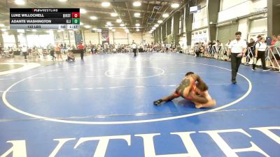132 lbs Round Of 32 - Luke Willochell, Quest School Of Wrestling Gold vs Adante Washington, Illinois Menace