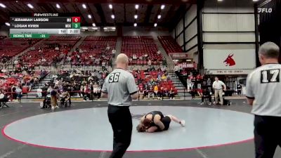197 lbs Semifinal - Logan Kvien, McKendree vs Jeramiah Larson, Maryville