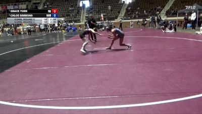 103 lbs Cons. Round 2 - Chloe Simmons, Randolph vs Grace York, Presbyterian
