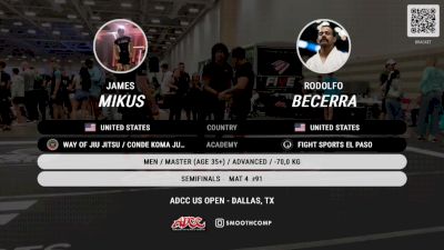 James Mikus vs Rodolfo Becerra 2024 ADCC Dallas Open at the USA Fit Games